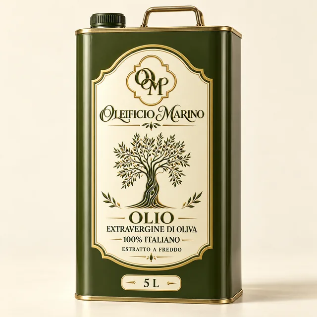 Latta da 5 litri di olio extravergine Oleificio Marino