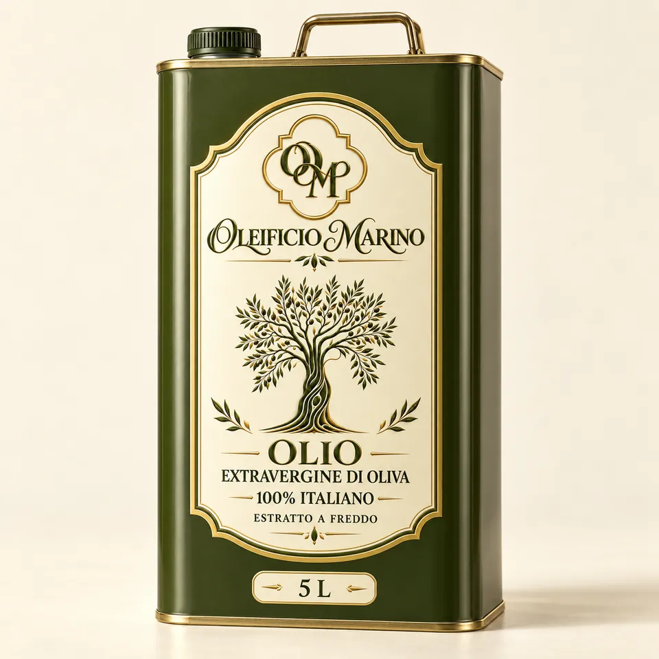 Latta da 5 litri di olio extravergine Oleificio Marino